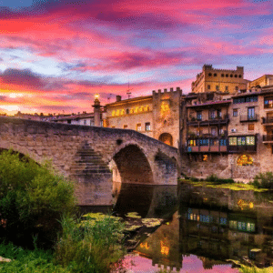 Toscana Española en moto